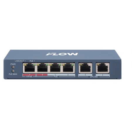 iFLOW F-SW-EU206HPOE-V Неуправляемый коммутатор 301803321 iFLOW F-SW-EU206HPOE-V Неуправляемый коммутатор 301803321